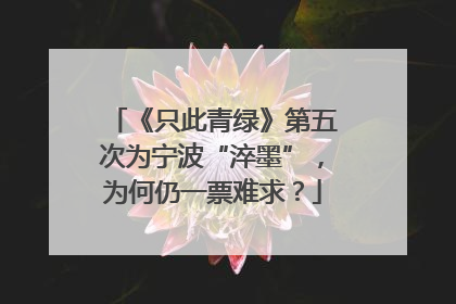 《只此青绿》第五次为宁波“淬墨”，为何仍一票难求？