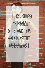 《沙洲的“小树苗”》：新时代中国少年的成长缩影