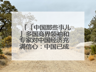 「中国那些事儿」多国商界领袖和专家对中国经济充满信心：中国已成为全球创新中心
