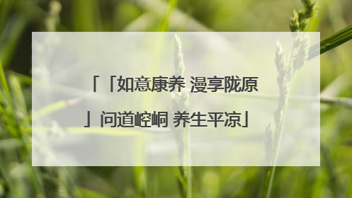 「如意康养 漫享陇原」问道崆峒 养生平凉