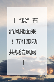 “粽”有清风拂面来！五社联动共织清风网