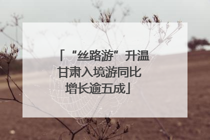 “丝路游”升温 甘肃入境游同比增长逾五成