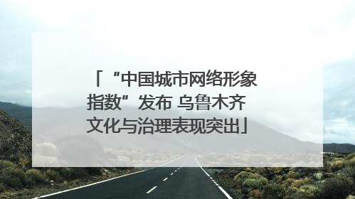 “中国城市网络形象指数”发布 乌鲁木齐文化与治理表现突出