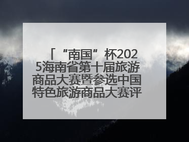 “南国”杯2025海南省第十届旅游商品大赛暨参选中国特色旅游商品大赛评选活动启幕