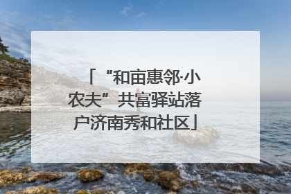 “和亩惠邻·小农夫”共富驿站落户济南秀和社区