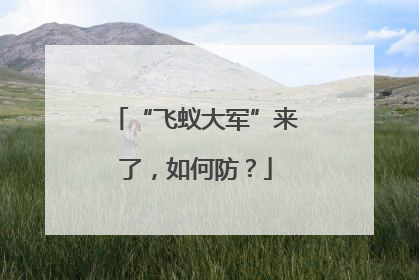 “飞蚁大军”来了，如何防？