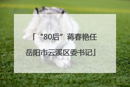 “80后”蒋春艳任岳阳市云溪区委书记
