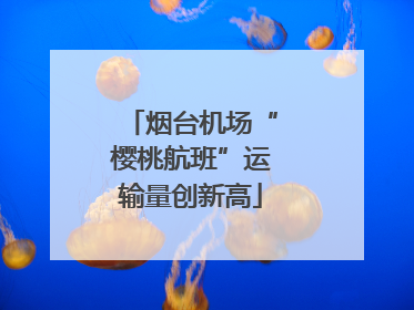 烟台机场“樱桃航班”运输量创新高