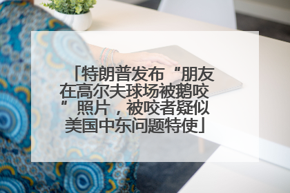 特朗普发布“朋友在高尔夫球场被鹅咬”照片，被咬者疑似美国中东问题特使