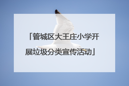 管城区大王庄小学开展垃圾分类宣传活动