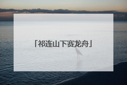 祁连山下赛龙舟