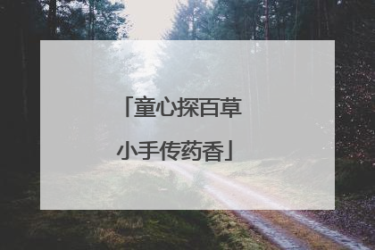 童心探百草 小手传药香