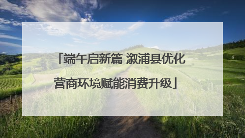 端午启新篇 溆浦县优化营商环境赋能消费升级