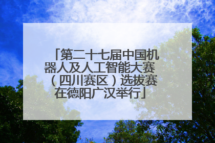 第二十七届中国机器人及人工智能大赛（四川赛区）选拔赛在德阳广汉举行