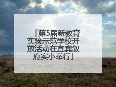 第5届新教育实验示范学校开放活动在宜宾叙府实小举行
