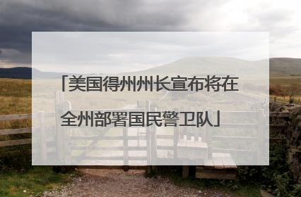 美国得州州长宣布将在全州部署国民警卫队