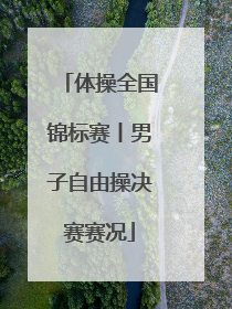 体操全国锦标赛丨男子自由操决赛赛况