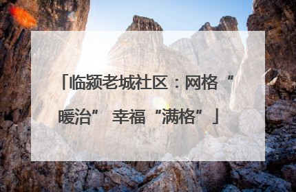 临颍老城社区：网格“暖治” 幸福“满格”