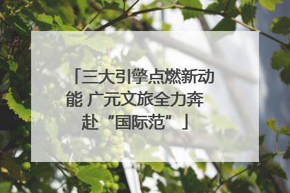 三大引擎点燃新动能 广元文旅全力奔赴“国际范”
