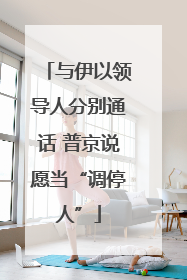与伊以领导人分别通话 普京说愿当“调停人”
