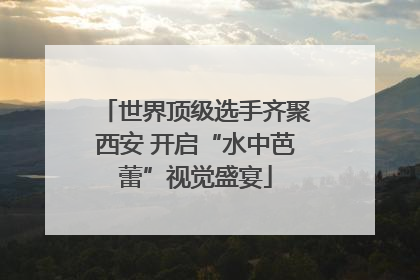 世界顶级选手齐聚西安 开启“水中芭蕾”视觉盛宴