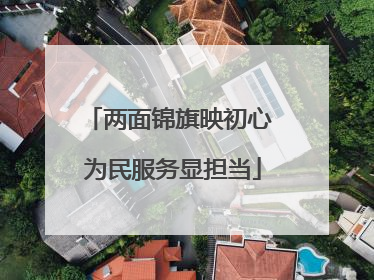 两面锦旗映初心 为民服务显担当