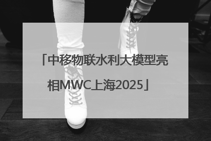 中移物联水利大模型亮相MWC上海2025