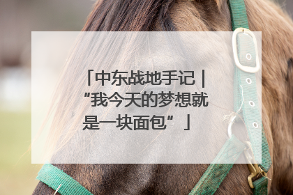 中东战地手记｜“我今天的梦想就是一块面包”