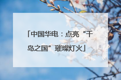 中国华电：点亮“千岛之国”璀璨灯火