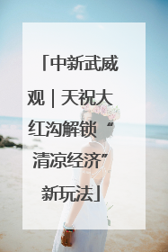 中新武威观｜天祝大红沟解锁“清凉经济”新玩法