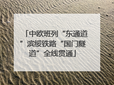 中欧班列“东通道”滨绥铁路“国门隧道”全线贯通