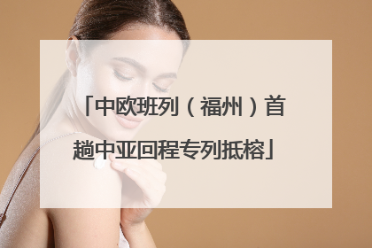 中欧班列（福州）首趟中亚回程专列抵榕
