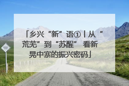 乡兴“新”语①丨从“荒芜”到“苏醒” 看新晃中寨的振兴密码