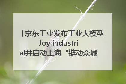 京东工业发布工业大模型Joy industrial并启动上海“链动众城 万亿降本”计划