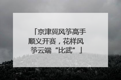 京津冀风筝高手顺义开赛，花样风筝云端“比武”