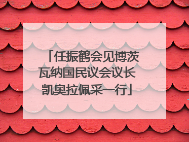 任振鹤会见博茨瓦纳国民议会议长凯奥拉佩采一行