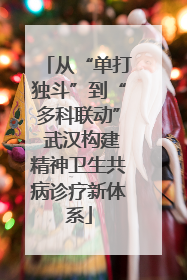 从“单打独斗”到“多科联动” 武汉构建精神卫生共病诊疗新体系