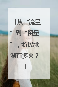 从“流量”到“留量”，新民歌湖有多火？