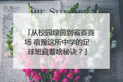 从校园绿茵到省赛赛场 宿豫这所中学的足球班藏着啥秘诀？