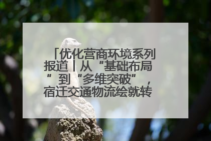 优化营商环境系列报道丨从“基础布局”到“多维突破”，宿迁交通物流绘就转型增效新画卷
