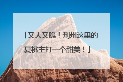 又大又脆！荆州这里的夏桃主打一个甜美！