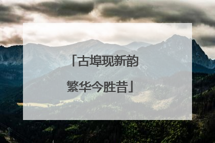 古埠现新韵 繁华今胜昔