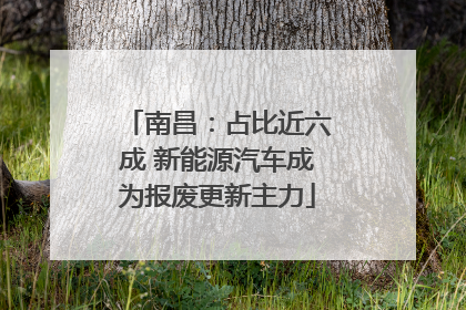 南昌：占比近六成 新能源汽车成为报废更新主力