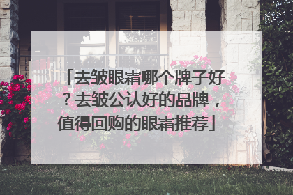 去皱眼霜哪个牌子好？去皱公认好的品牌，值得回购的眼霜推荐