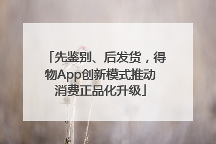 先鉴别、后发货，得物App创新模式推动消费正品化升级