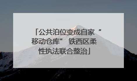 公共泊位变成自家“移动仓库” 铁西区柔性执法联合整治