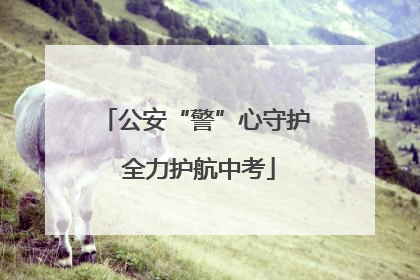 公安“警”心守护 全力护航中考