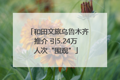 和田文旅乌鲁木齐推介 引5.24万人次“围观”