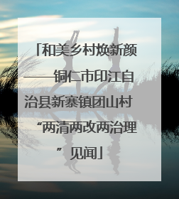 和美乡村焕新颜——铜仁市印江自治县新寨镇团山村“两清两改两治理”见闻