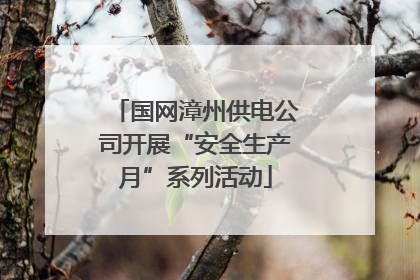 国网漳州供电公司开展“安全生产月”系列活动